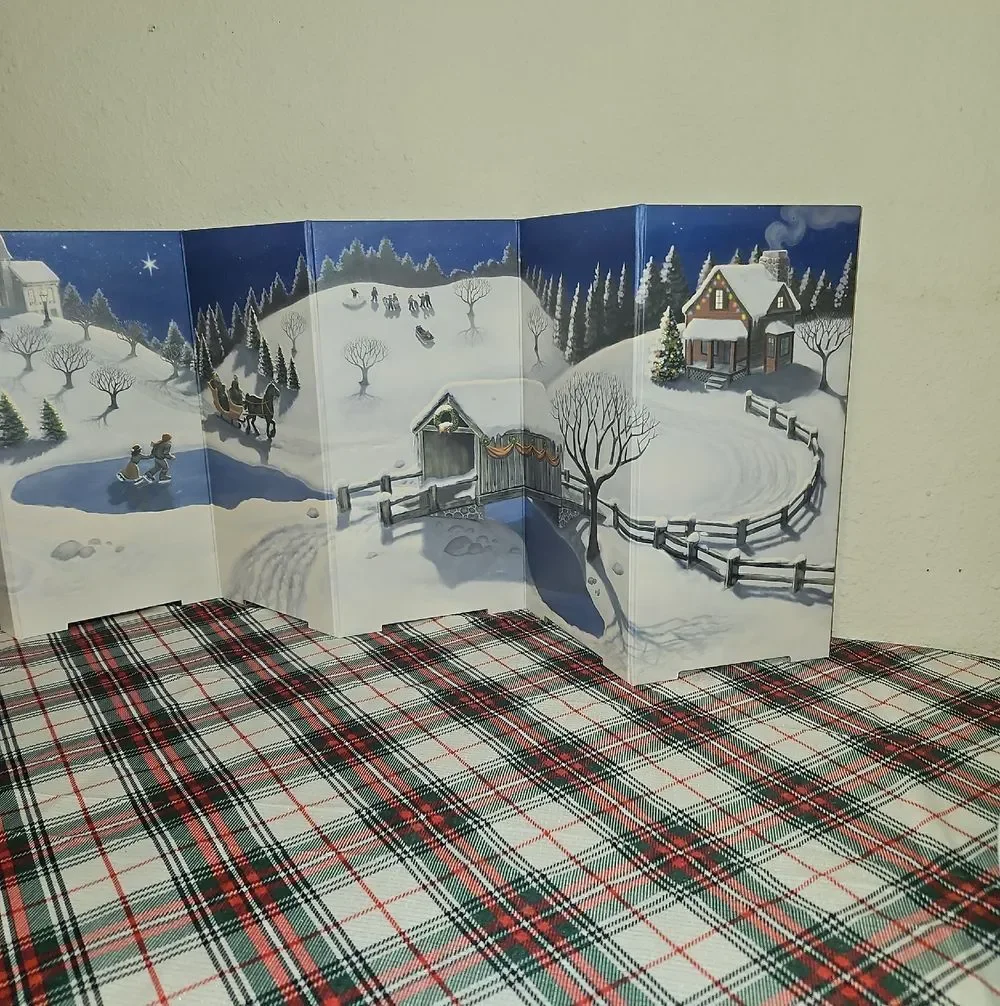 My Village 2 In 1 Christmas & Winter Holiday Village Background Accessories
